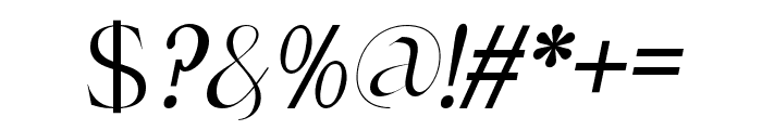 Egmond-Italic Font OTHER CHARS