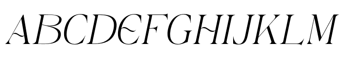 Egmond-Italic Font UPPERCASE