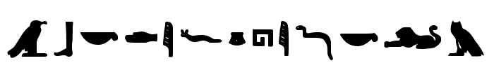 Egyptian Hieroglyph Bold Font UPPERCASE