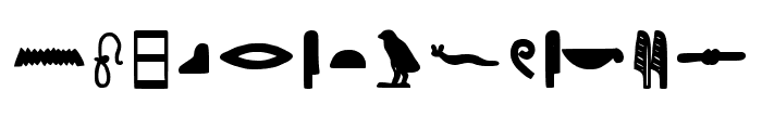 Egyptian Hieroglyph Bold Font LOWERCASE