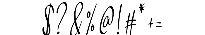 Eidelweis Signature Font OTHER CHARS
