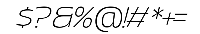 EightyStarlight-ThinItalic Font OTHER CHARS