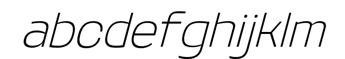 EightyStarlight-ThinItalic Font LOWERCASE