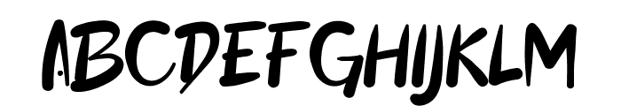 Eigzii Font UPPERCASE