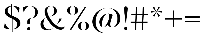 Eiosaka-Regular Font OTHER CHARS