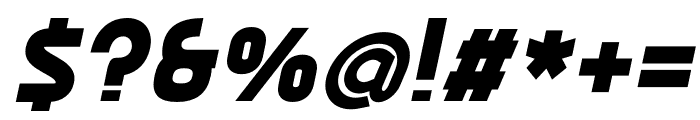 Ekela Black Italic Font OTHER CHARS