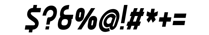 Ekela Bold Condensed Italic Font OTHER CHARS