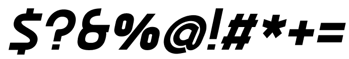 Ekela Bold Italic Font OTHER CHARS
