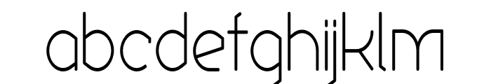 Ekela Circle ExtraLight Condensed Font LOWERCASE