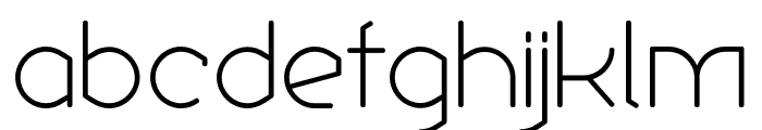 Ekela Circle ExtraLight Font LOWERCASE