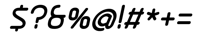 Ekela Circle Regular Italic Font OTHER CHARS