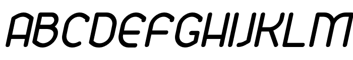 Ekela Circle Regular Italic Font UPPERCASE