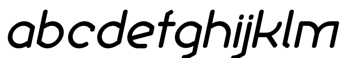 Ekela Circle Regular Italic Font LOWERCASE