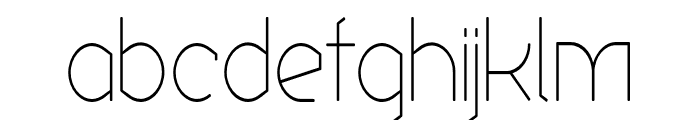 Ekela Circle UltraLight Condensed Font LOWERCASE