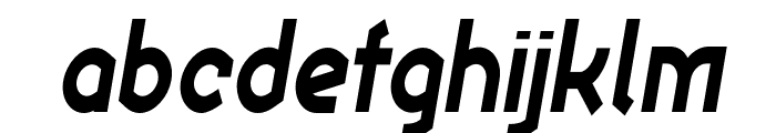 Ekela ExtraBold Condensed Italic Font LOWERCASE