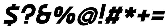 Ekela ExtraBold Italic Font OTHER CHARS