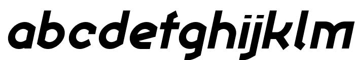 Ekela ExtraBold Italic Font LOWERCASE