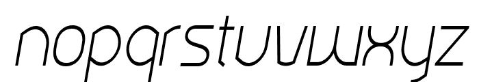 Ekela ExtraLight Condensed Italic Font LOWERCASE