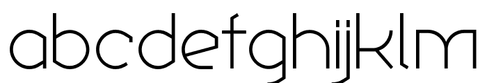 Ekela ExtraLight Font LOWERCASE