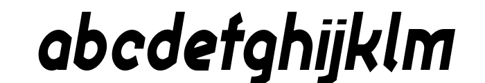 Ekela Heavy Condensed Italic Font LOWERCASE