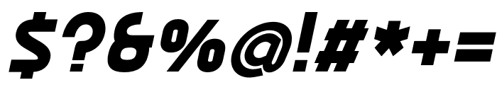 Ekela Heavy Italic Font OTHER CHARS