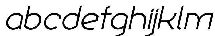 Ekela Light Italic Font LOWERCASE