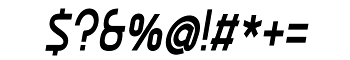 Ekela Medium Condensed Italic Font OTHER CHARS