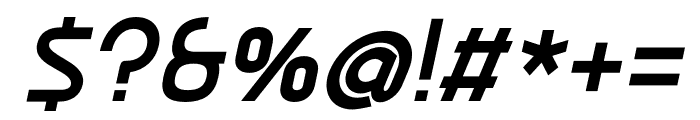 Ekela Medium Italic Font OTHER CHARS