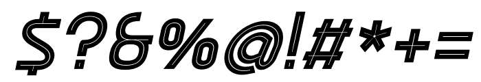 Ekela Punch Black Italic Font OTHER CHARS