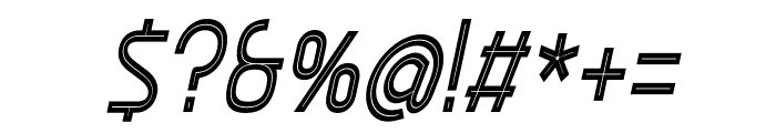 Ekela Punch Condensed Italic Font OTHER CHARS