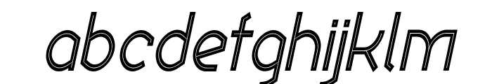 Ekela Punch Condensed Italic Font LOWERCASE
