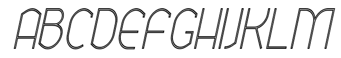 Ekela Punch ExtraLight Condensed Italic Font UPPERCASE