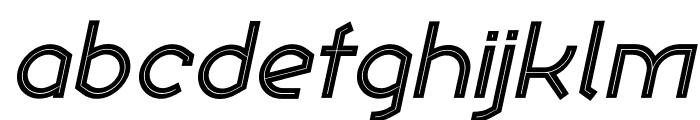 Ekela Punch Medium Italic Font LOWERCASE