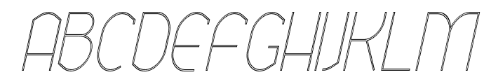 Ekela Punch UltraLight Condensed Italic Font UPPERCASE