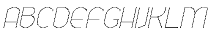Ekela Punch UltraLight Italic Font UPPERCASE
