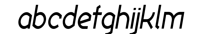 Ekela Regular Condensed Italic Font LOWERCASE