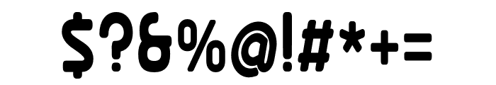 Ekela Round Bold Condensed Font OTHER CHARS