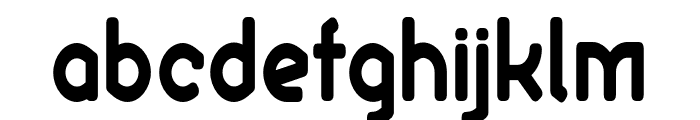 Ekela Round Bold Condensed Font LOWERCASE