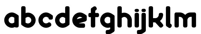 Ekela Round ExtraBold Font LOWERCASE