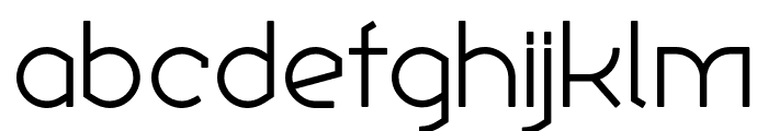 Ekela Round Light Font LOWERCASE