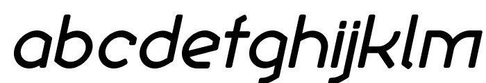 Ekela Round Regular Italic Font LOWERCASE