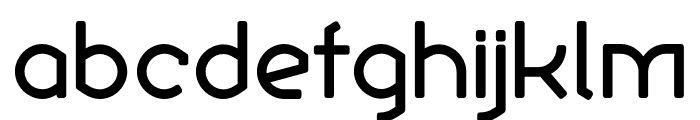 Ekela Round Regular Font LOWERCASE