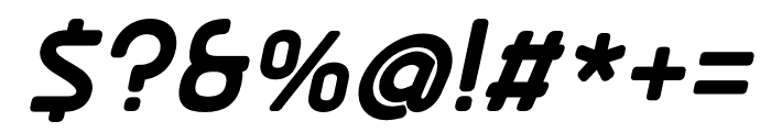 Ekela Round SemiBold Italic Font OTHER CHARS