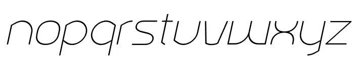 Ekela Round UltraLight Italic Font LOWERCASE