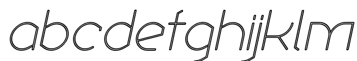 Ekela Rp ExtraLight Italic Font LOWERCASE