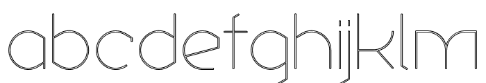 Ekela Rp UltraLight Font LOWERCASE