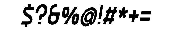 Ekela SemiBold Condensed Italic Font OTHER CHARS