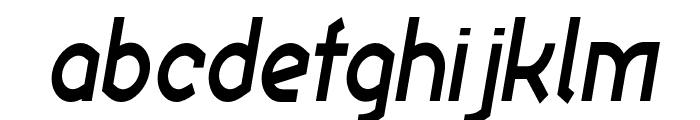 Ekela SemiBold Condensed Italic Font LOWERCASE