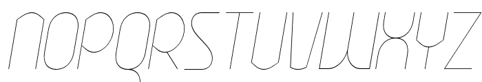 Ekela Thin Condensed Italic Font UPPERCASE