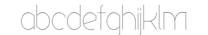 Ekela Thin Condensed Font LOWERCASE